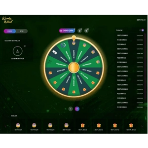 Şans çarkı ile kazanmaya hemen başla!